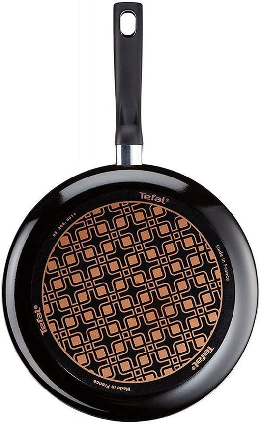 Tefal 24cm Non Stick Edonia 24cm Frying Pan with Thermospot Technology - Black - D4970412