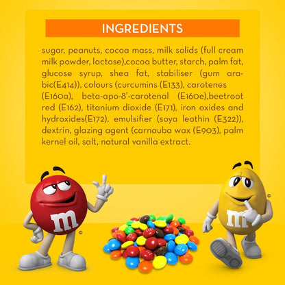 M&M's Peanut Chocolate Party Bulk Bag, Chocolate Gift Pouch, 1 kg