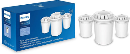 Philips AWP261 Water Filter Cartridge Removes Bacteria, Filtration Capacity 200L 3 Pack