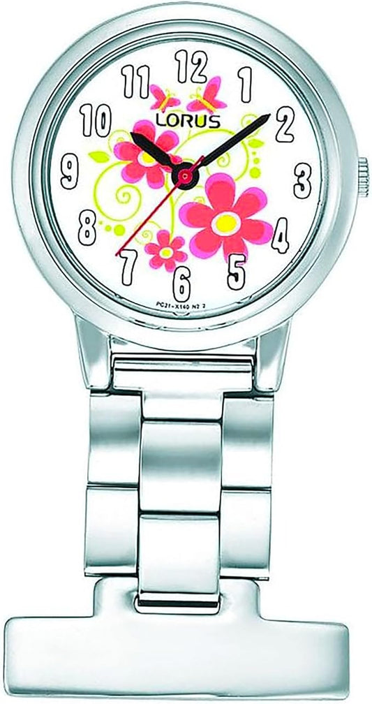 Lorus RG237HX9 Nurses Fob Watch - Silver