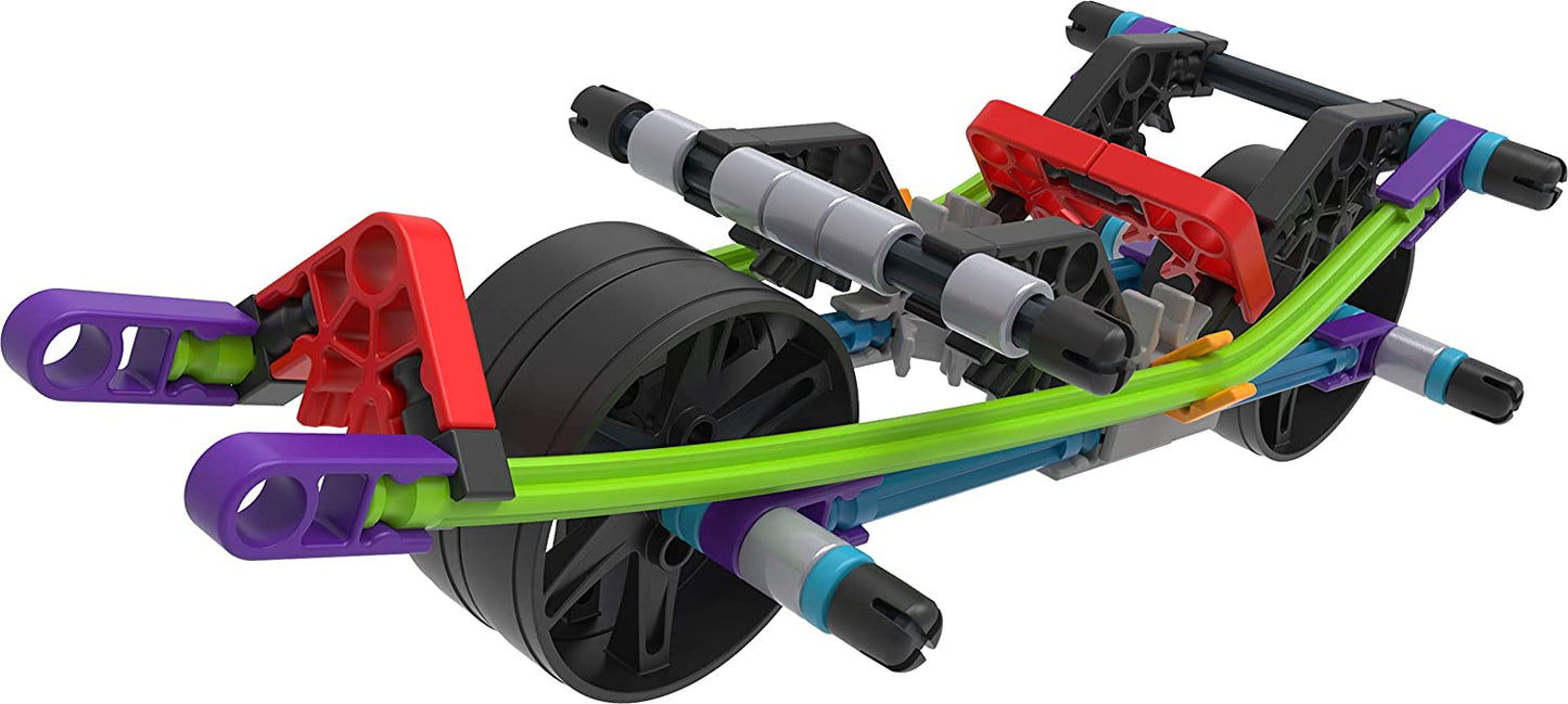 K'NEX 15214 12 Model Rad Rides Building Set, Educational Toys for Boys and Girls, 206 Piece Stem Learning Kit