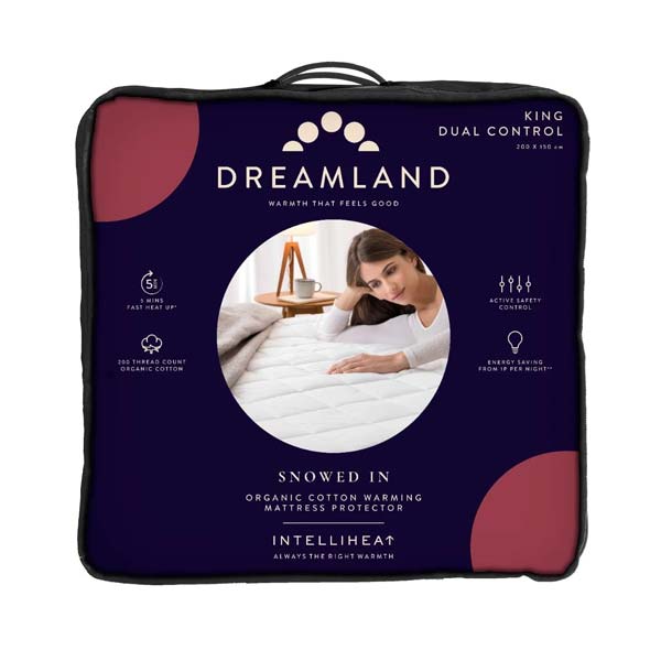 Dreamland Organic Warming Mattress Protector King Dual