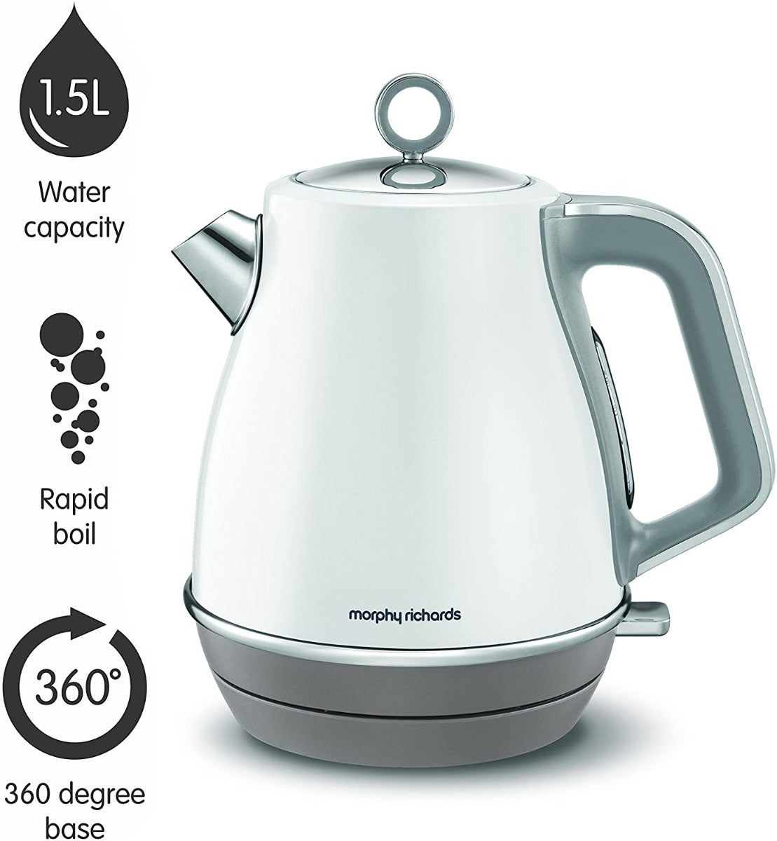 Morphy Richards Jug Kettle Evoke Jug Kettle104409 Electric Kettle | White