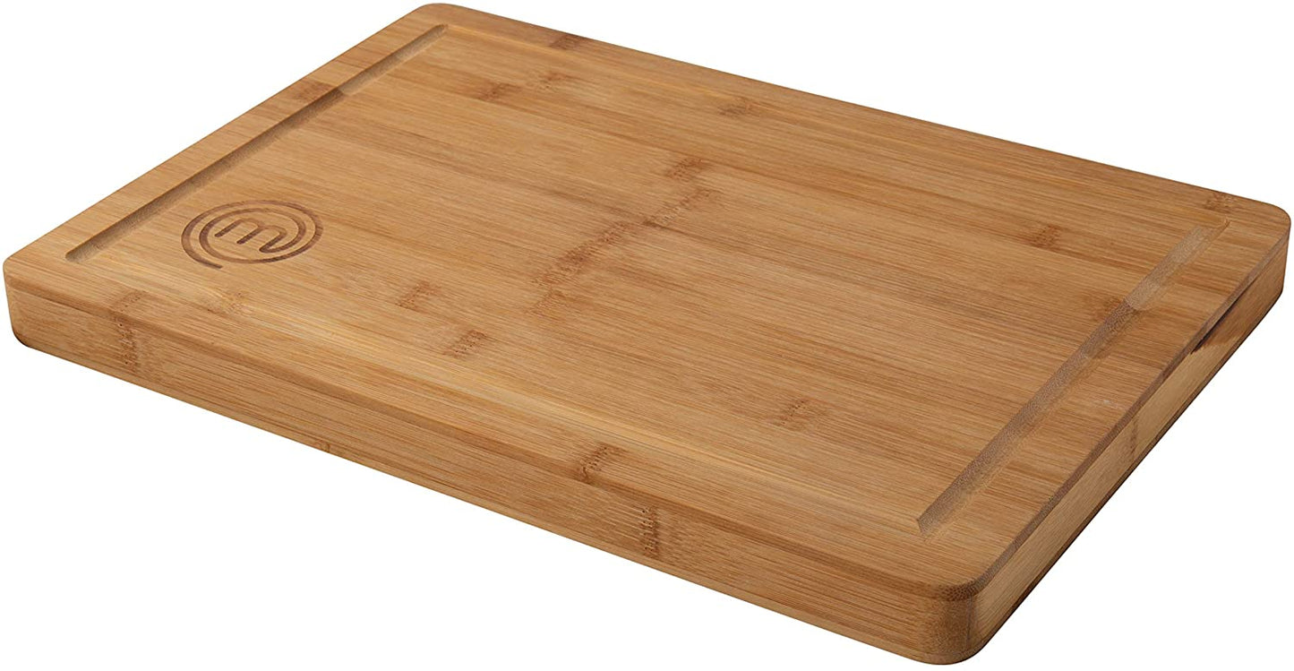 Masterchef 525522 Bamboo Chopping Board, for Prepping, Slicing, Dicing and Serving, Dimensions: 38.5x27.5cm