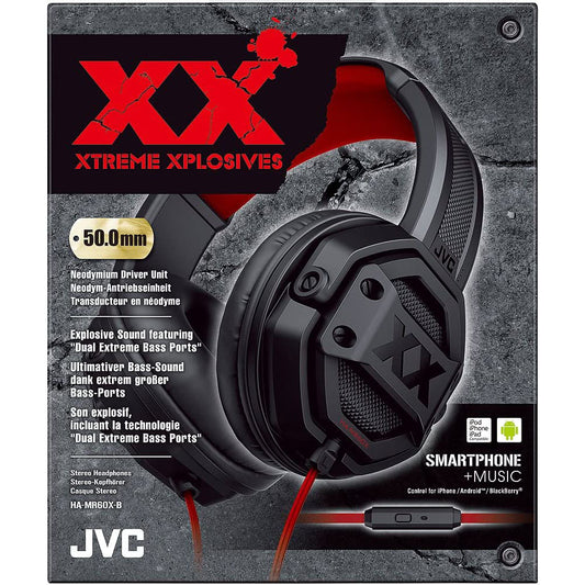 JVC HAMR60XB Black Xtreme Xplosives Headphones