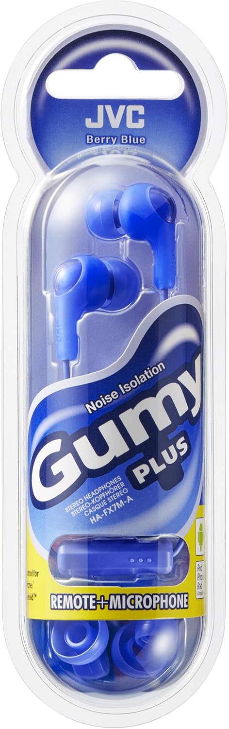 JVC HA-FX7M Blue Gumy In-Ear Headphones