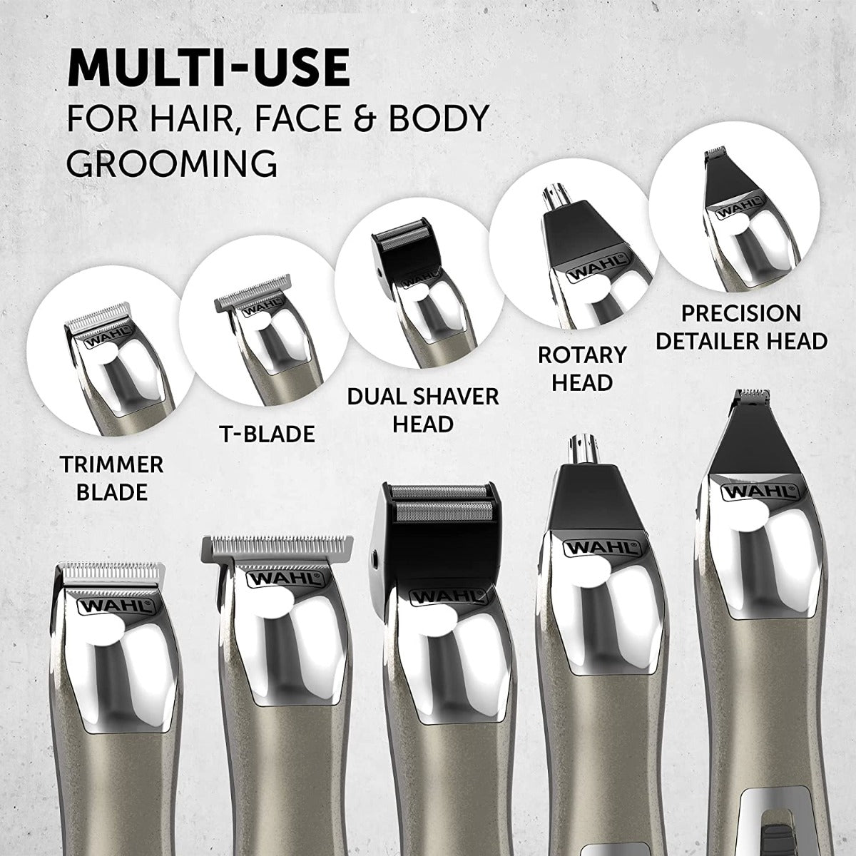 WAHL 9855-2417 14 in 1 Chromium Multi Grooming KIT