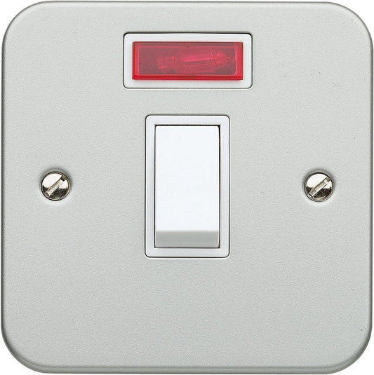 SW85  Metalclad 20A DP Switch/Neon PK5