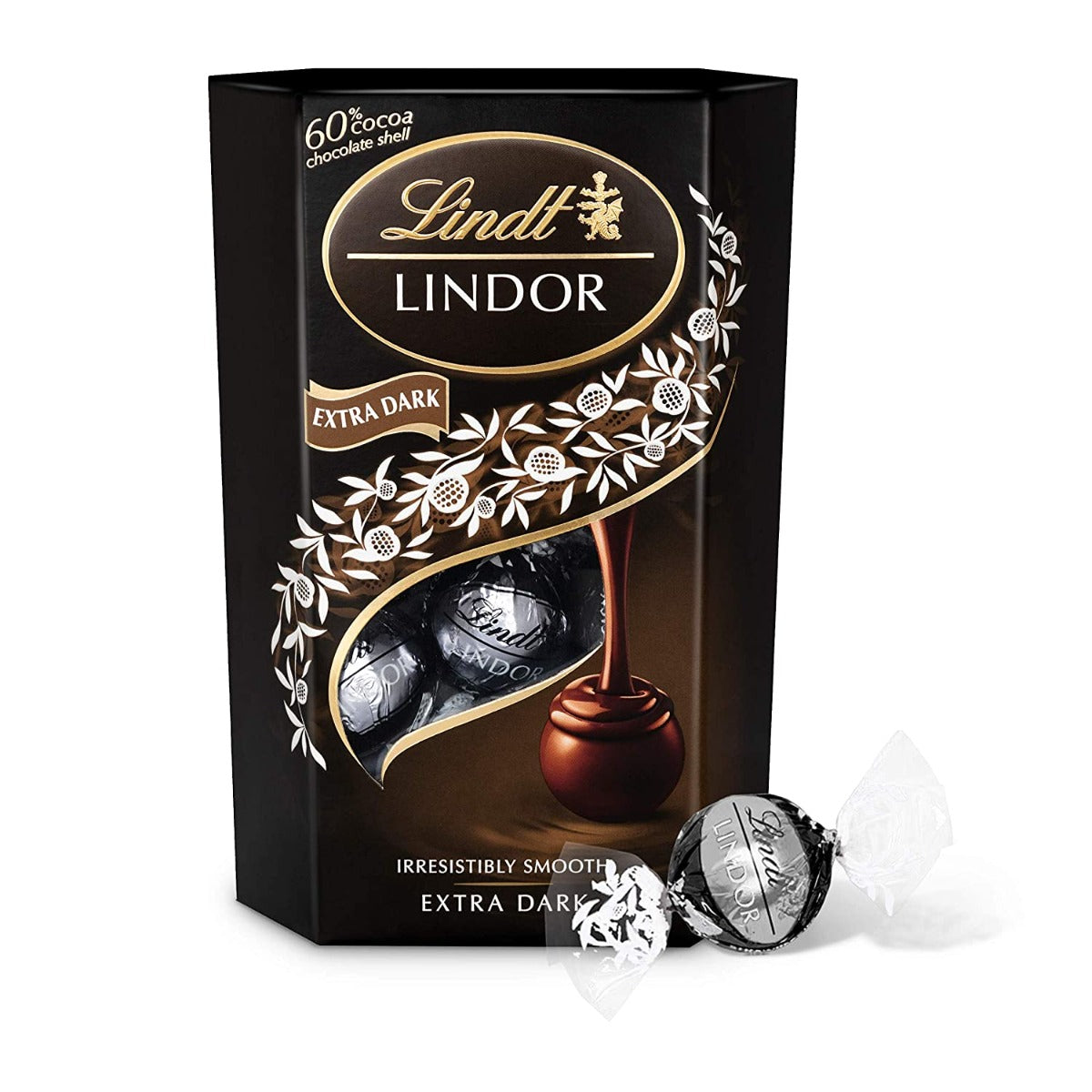 Lindt Lindor Extra Dark Chocolate Truffles 60% Cocoa - 200 Grams