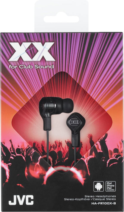 JVC HA-FR100X-BE Black XX In-Ear Headphones