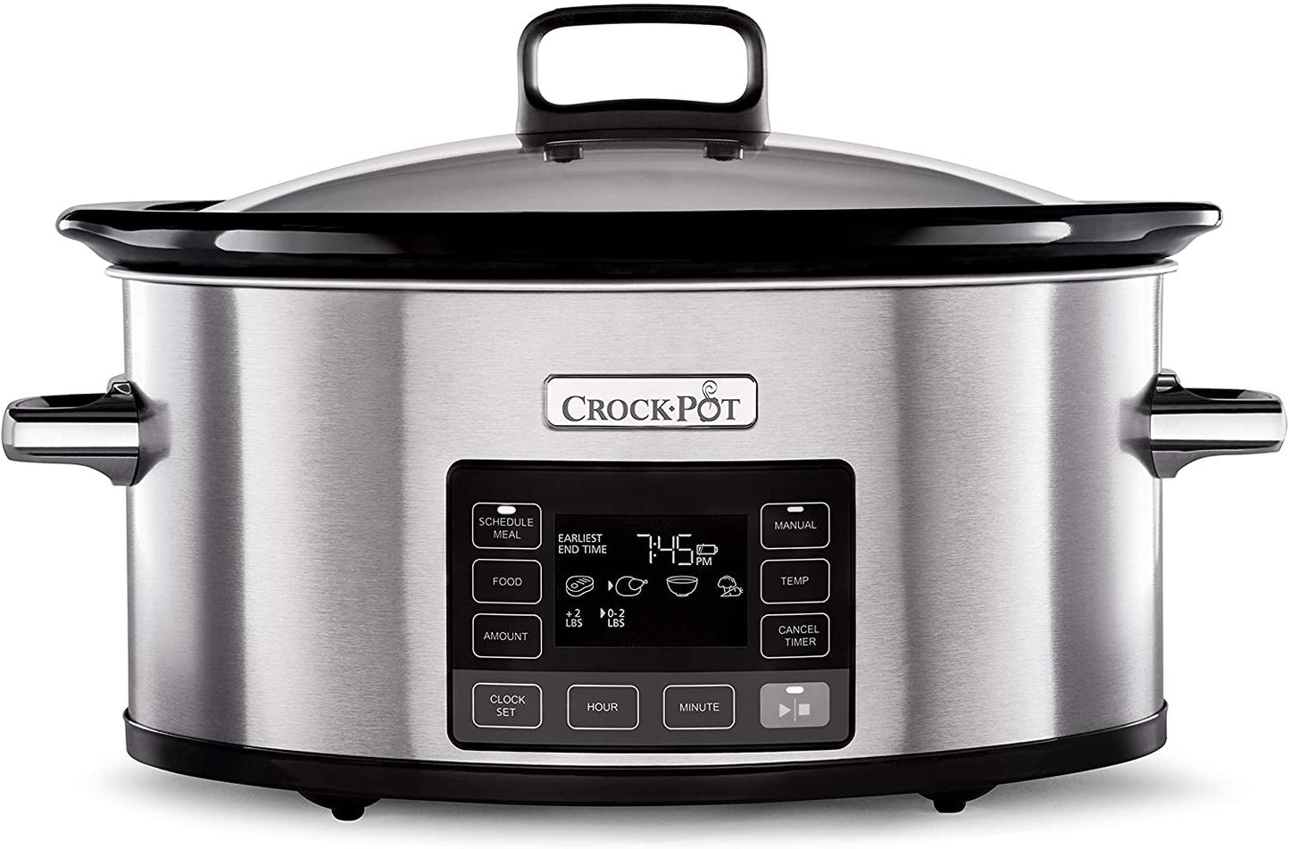 Crock-Pot CSC066 TimeSelect Digital Slow Cooker | Programmable Digital Display | 5.6 L | Stainless Steel