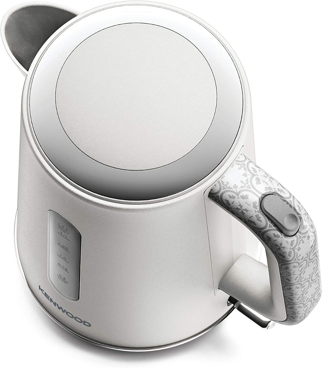 Kenwood ZJP05.A0CR Abbey Cream Design Kettle, 1.7L With Flip Load - Stone - White
