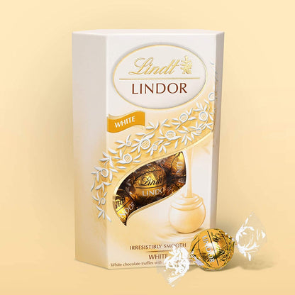Lindt Lindor White Cornet Chocolate Truffles Gift Box 200 Grams