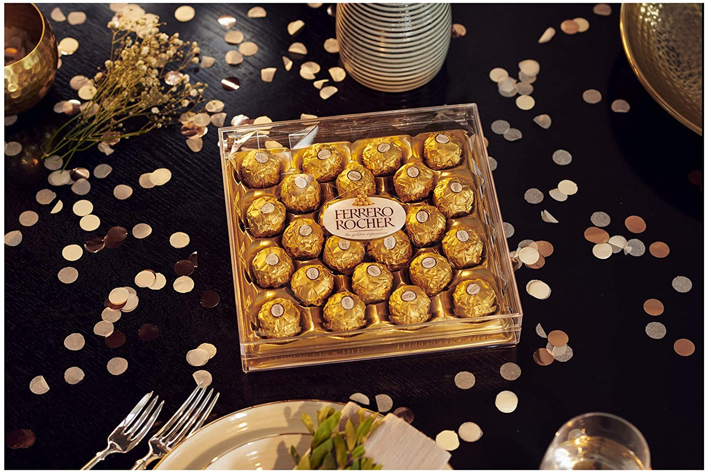 Ferrero Rocher Chocolate Pralines Gift Box of 24 Chocolates 300g