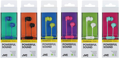 JVC HA-FR15-A-E In-Ear Headphone With Remote Control And Microphone Blue