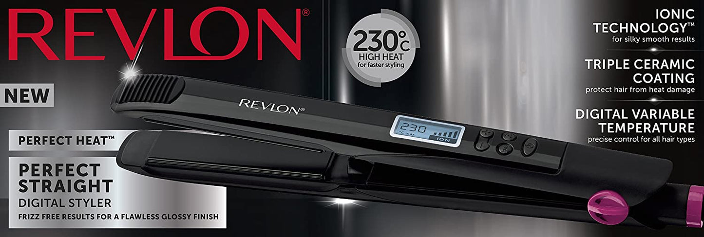 Revlon RVST2165UK Digital Perfect Heat 230 Iconic Hair Straightener Styler