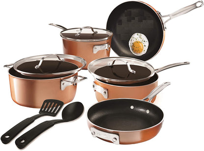 Gotham Steel 2874 Stackmaster 10 Piece Cookware Set