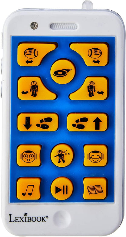 Lexibook Powerman Remote Control Interactive Remote Control Toy , Educational Robot Toy, ROB50EN,  White and Black