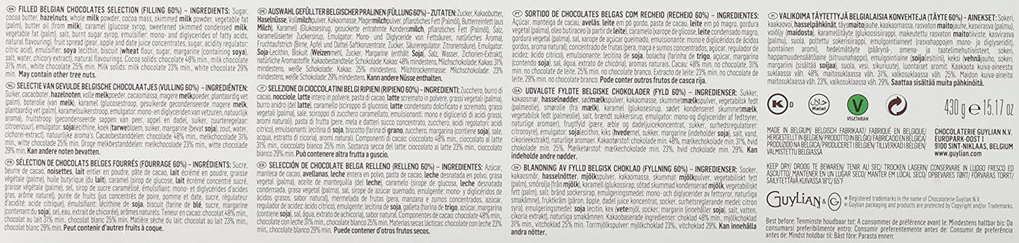 Guylian Artisanal Belgian Chocolates Original Pralines Christmas Gift Box , 32 Chocolates, 336g