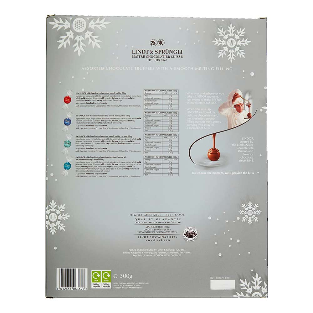 Lindt Assorted Chocolate Truffles Advent Calender 300g