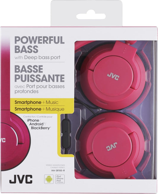 JVC HA-SR185-R Red On-Ear Headphones