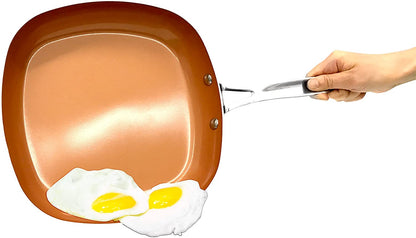 Gotham Steel Tri-Ceramal 10.25" Square Shallow Pan - Ceramic