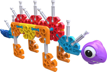 Kid K'NEX 85611 30 Model Dino Dudes Building Set, Kids Craft Set with 100 Pieces