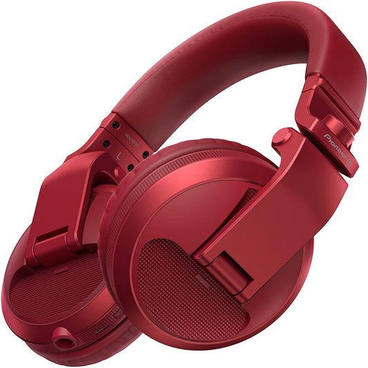 Pioneer DJ HDJ-X5BT-R Bluetooth Over-Ear DJ Headphones - Metallic Red