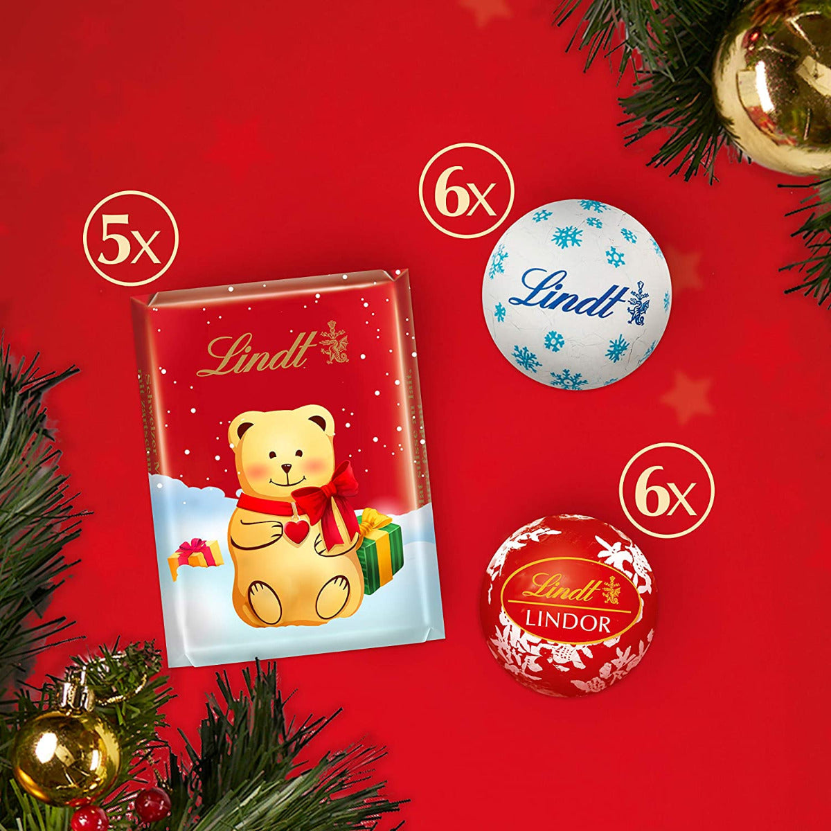 Lindt Teddy 24 Luxurious Choco Advent Calender 250g