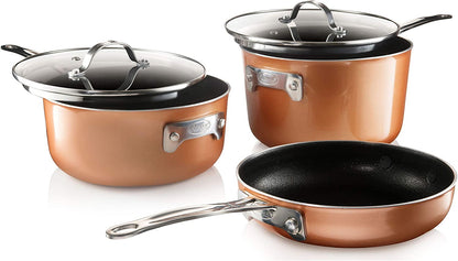 Gotham Steel 2874 Stackmaster 10 Piece Cookware Set