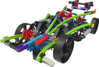 K'NEX 15214 12 Model Rad Rides Building Set, Educational Toys for Boys and Girls, 206 Piece Stem Learning Kit