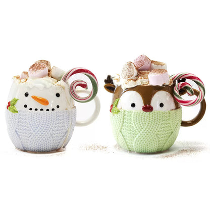Hot Chocolate Mug Set - Mixed Marshmallows Chocolate Mix