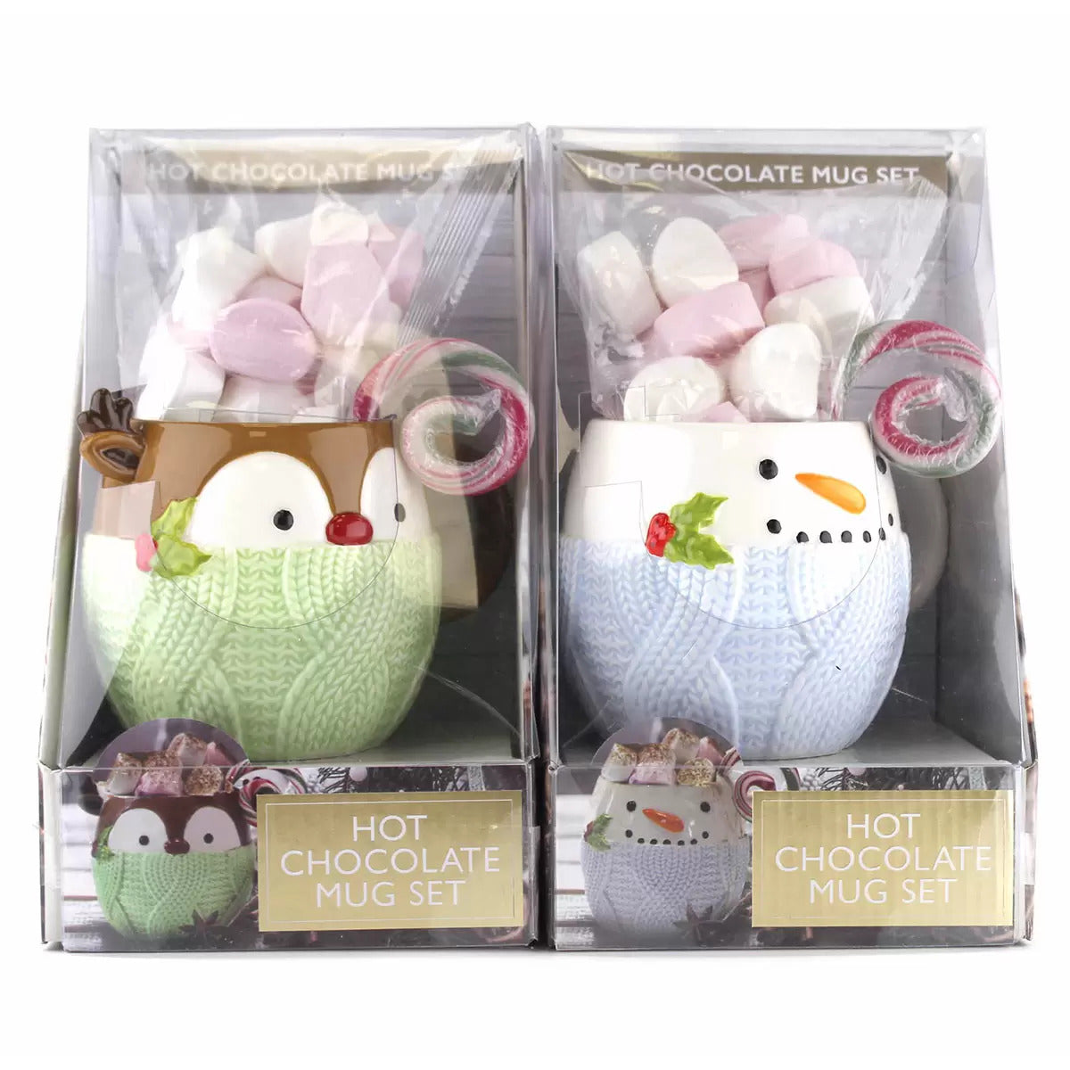 Hot Chocolate Mug Set - Mixed Marshmallows Chocolate Mix