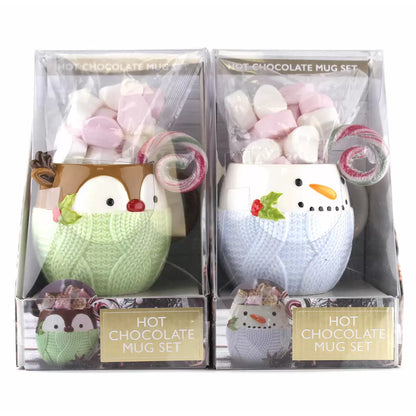 Hot Chocolate Mug Set - Mixed Marshmallows Chocolate Mix