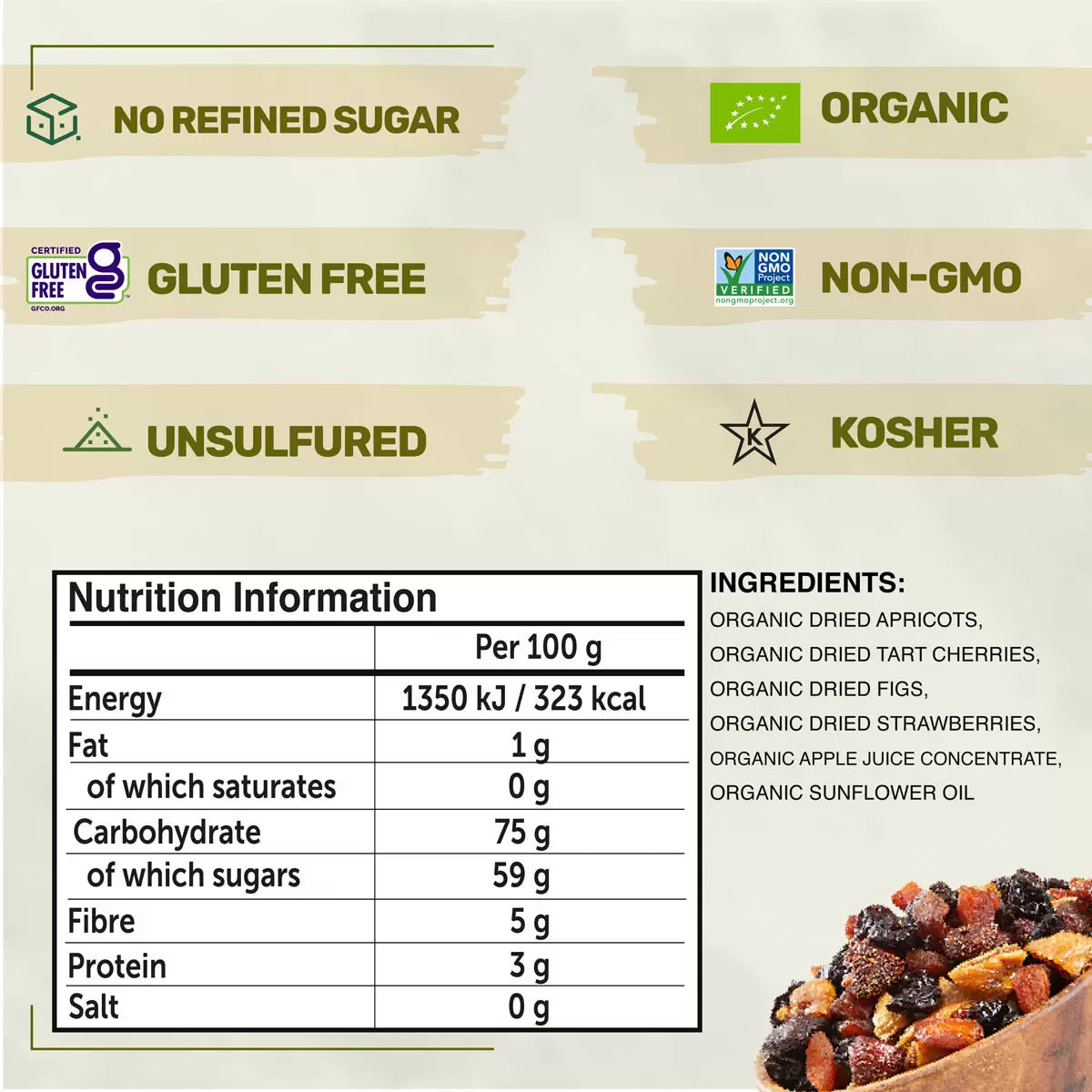 Happy Village Organic Soft&Dried Fruit Medley
