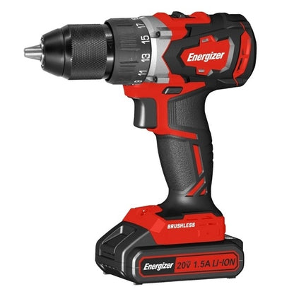 Energizer EZPVB18V2B2AUK 18v Cordless Hammer-Drill with Screwdriver Function