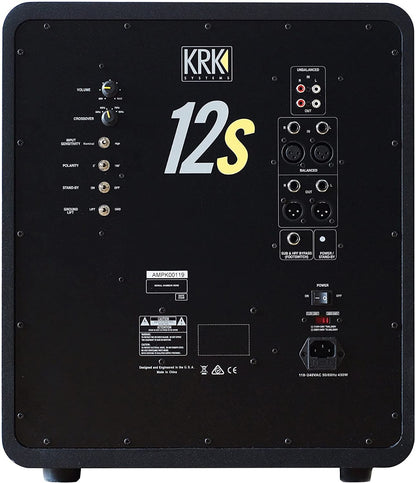 KRK 12S2 Powered Studio Subwoofer V2 12" 220 Watt