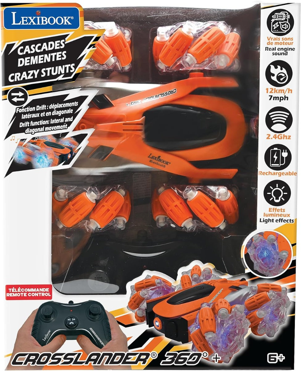 Lexibook Crosslander360 Rechargeable Radio Controlled Stunt Car