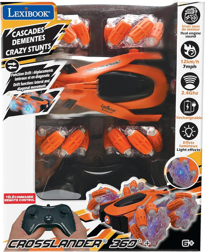 Lexibook Crosslander360 Rechargeable Radio Controlled Stunt Car