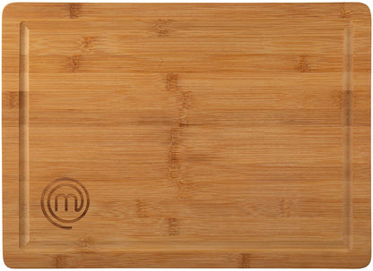 Masterchef 525522 Bamboo Chopping Board, for Prepping, Slicing, Dicing and Serving, Dimensions: 38.5x27.5cm