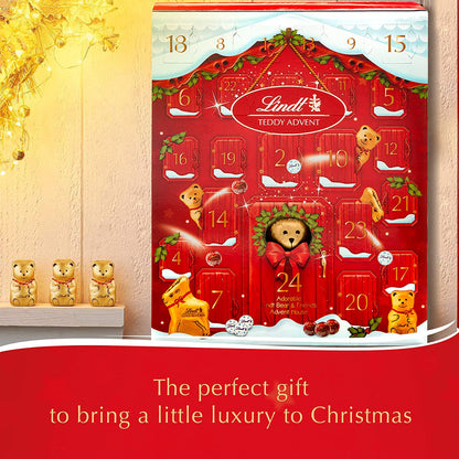 Lindt Teddy 24 Luxurious Choco Advent Calender 250g