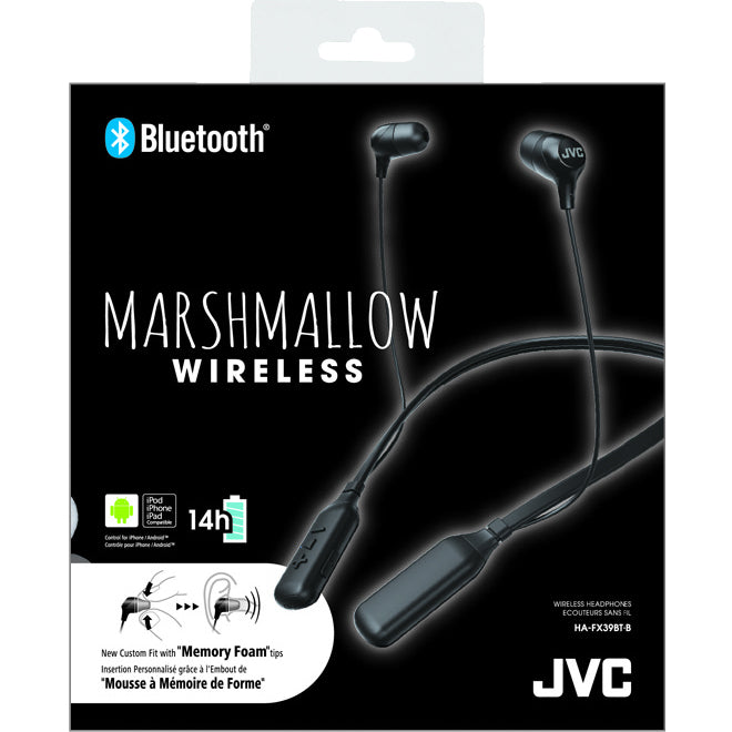 JVC HAFX39BTB Bluetooth Neckband In-Ear Headphones Black