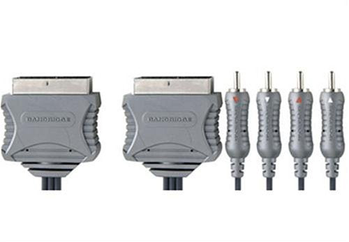 Bandridge VL7692 Scart Plug / 4 Phono - 1.5m