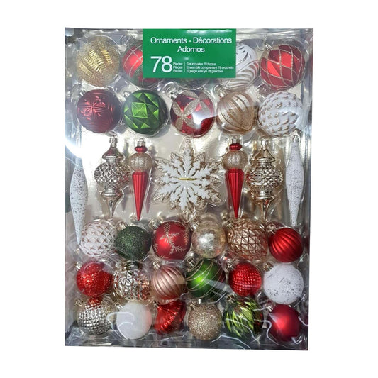 Christmas Ornament Set of 78 Piece