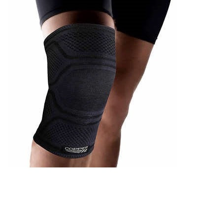 Copper Fit Elite Knee Support Knee Sleeve for Joint Pain and Arthritis Relief L/XL - 2 Pack