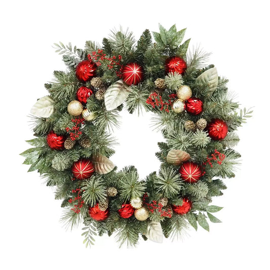 CG Hunter 30 Inch Christmas Wreath Red