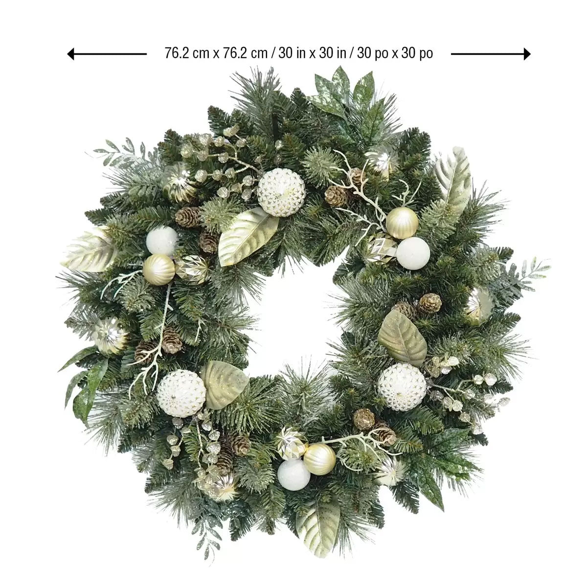 CG Hunter 30 Inch Christmas Wreath Green
