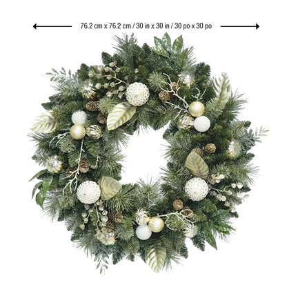 CG Hunter 30 Inch Christmas Wreath Green