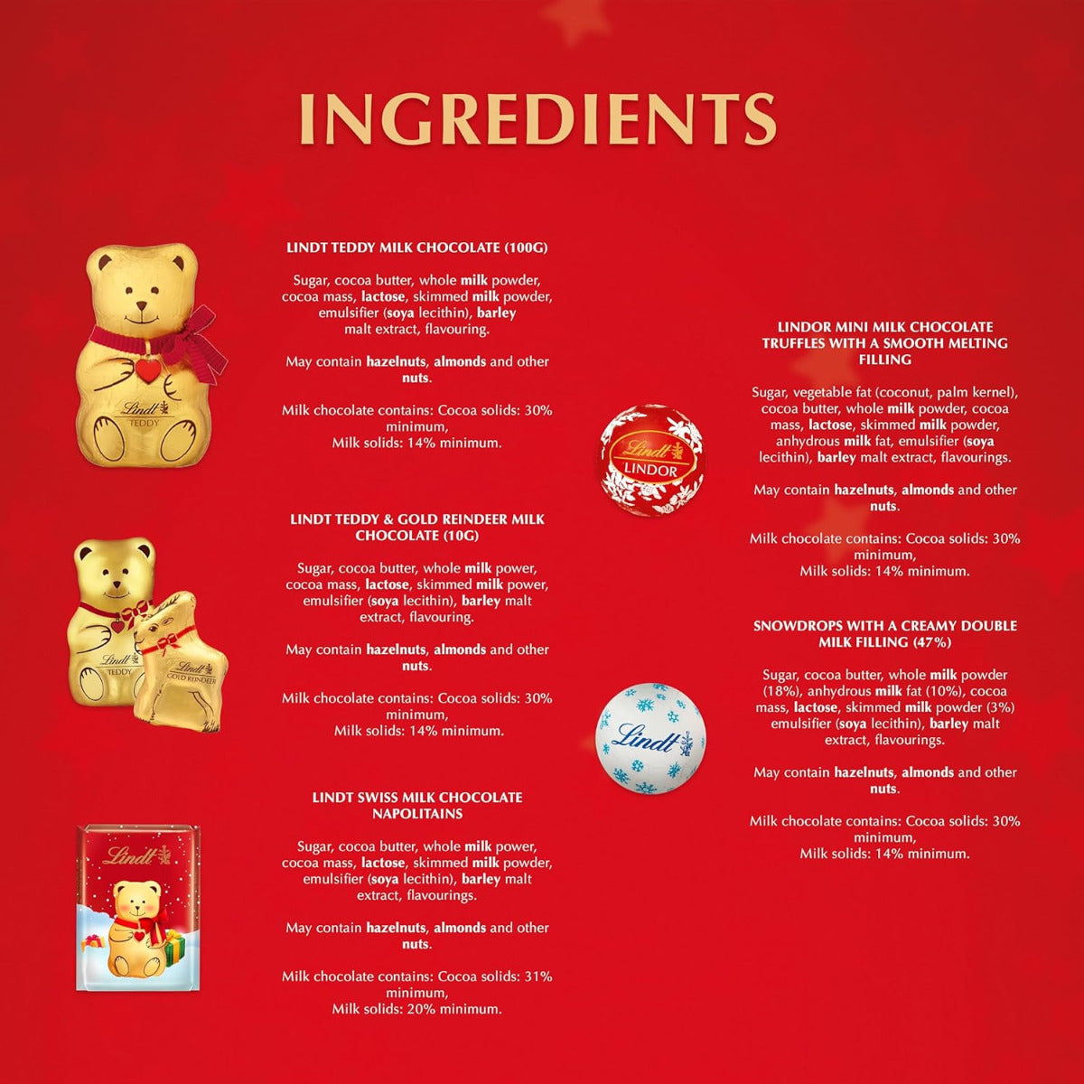 Lindt Teddy Advent AR 250g