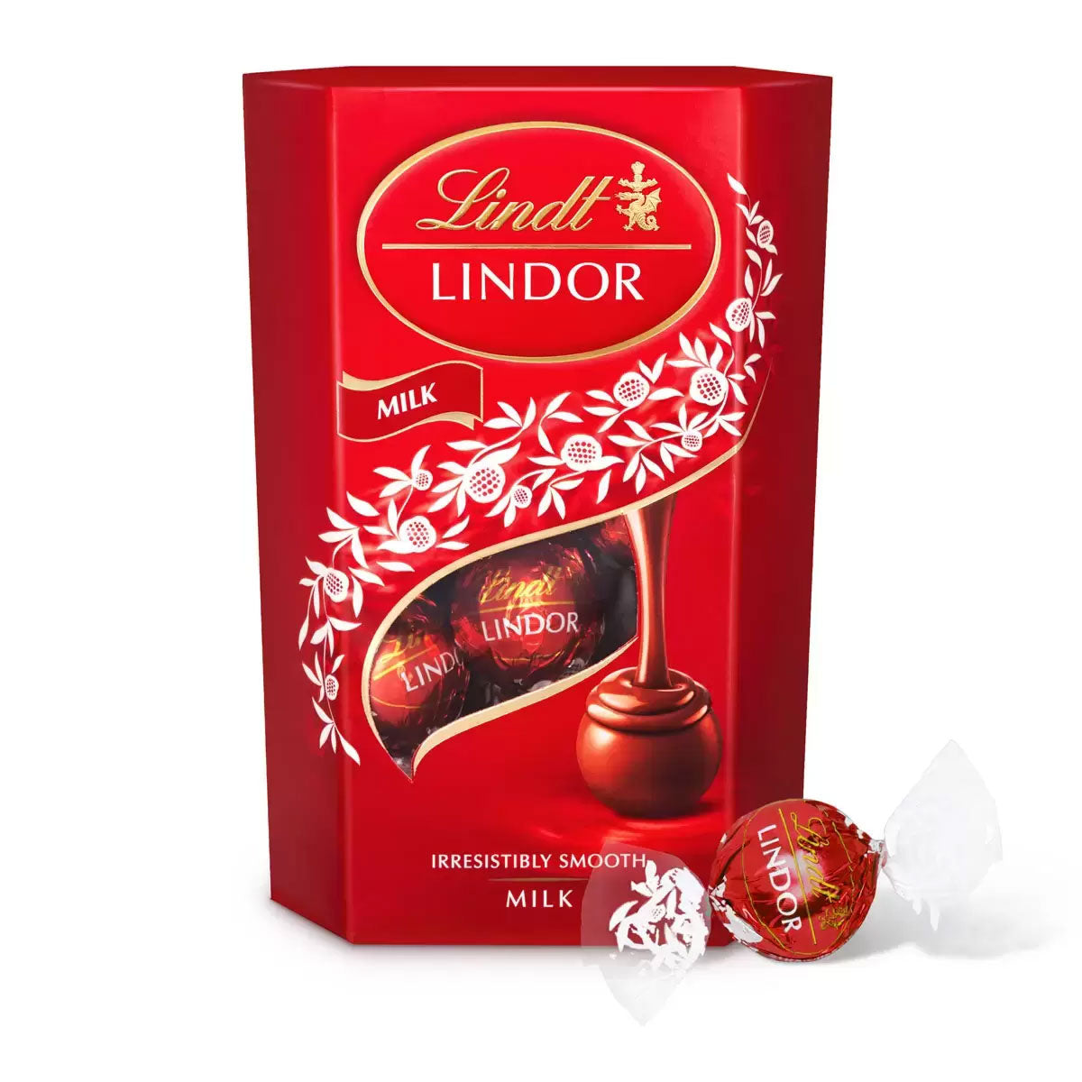 Lindt Lindor Milk Chocolate and Assorted Chocolate Truffles Pack of 4 x 200g